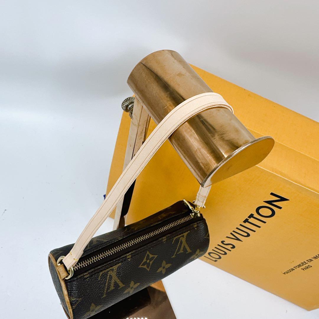 美品　ルイヴィトン　モノグラム　新型　パピヨンポーチ　ストラップ補修品