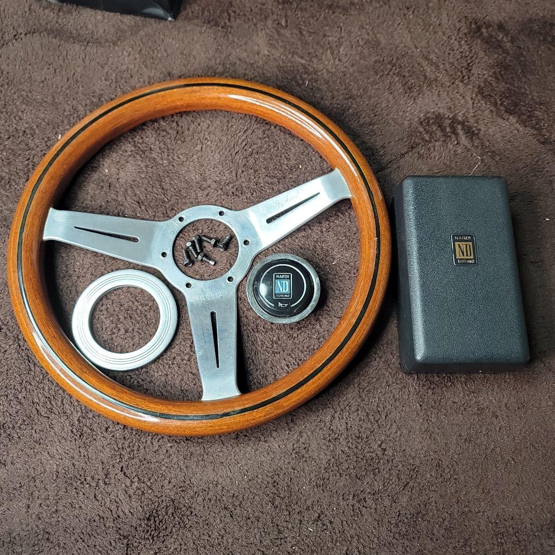 NARDI ウッド ステアリング シフトノブ セット
