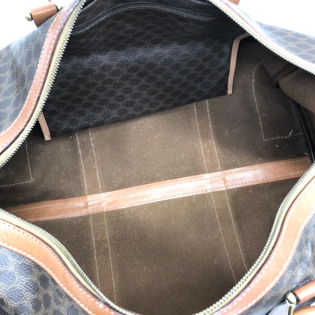 ✨美品✨セリーヌ ボストンバッグ マカダム トリオンフ 南京錠 大容量 PVC