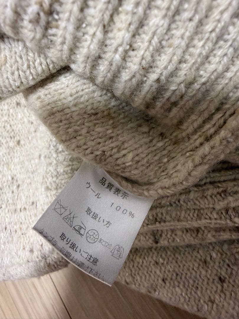 BONCOURA ネップモックネックニットセーター　36 ボンクラ 新品