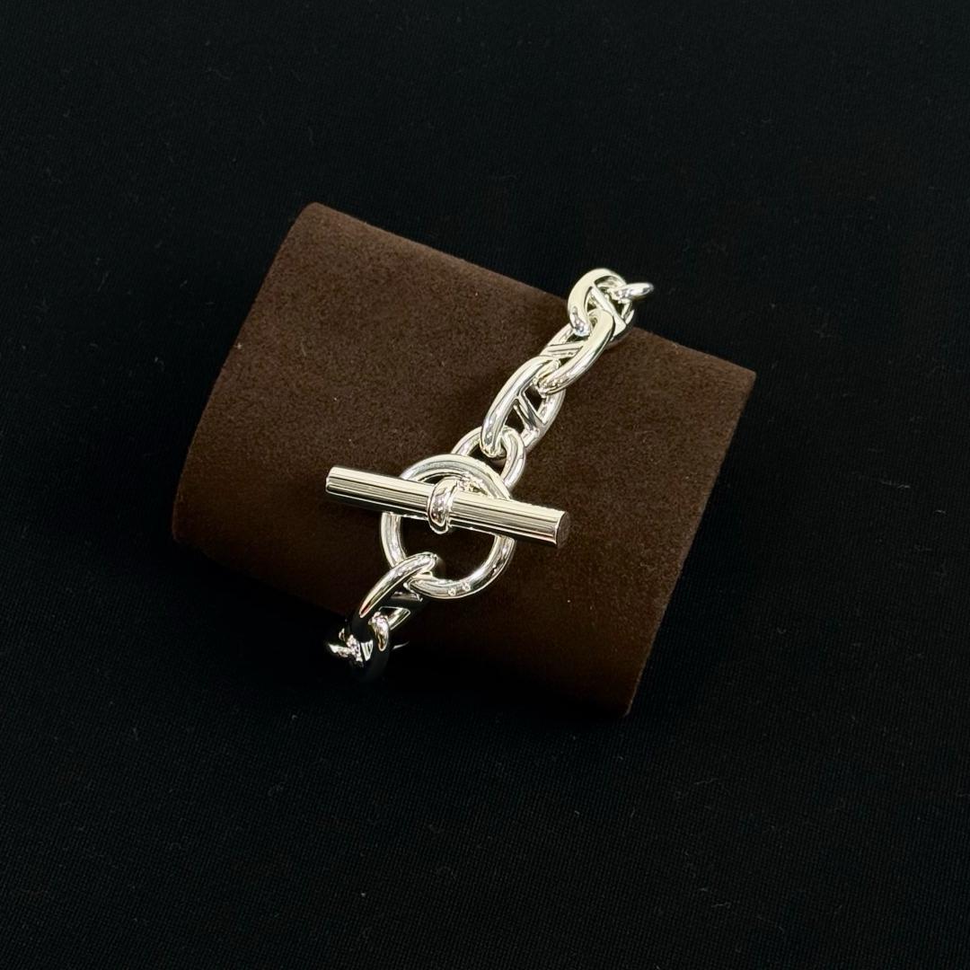 【新品】エルメス シェーヌダンクル ブレスレット TGM 13コマ Hermès