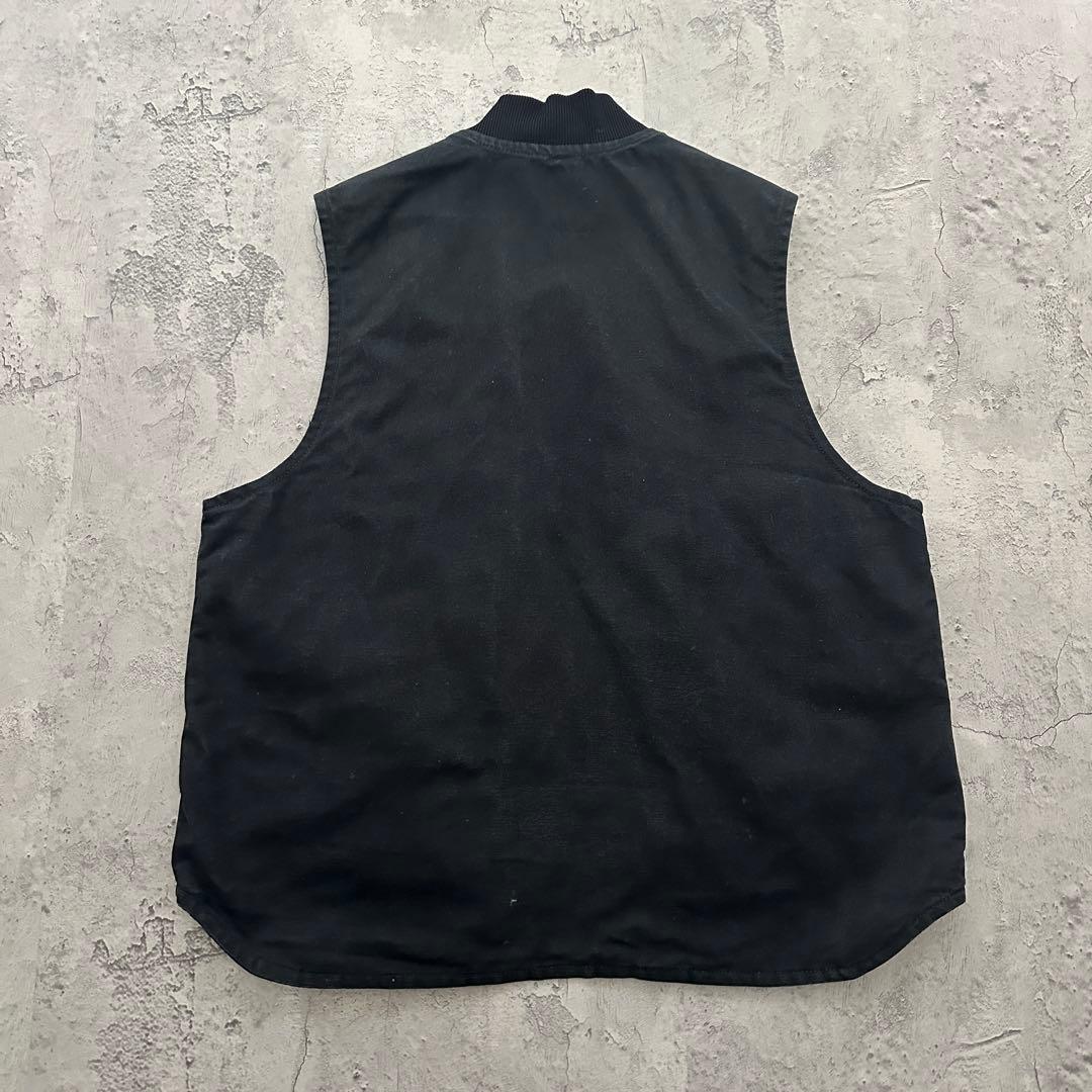 【Carhartt】カーハート（XL）ダックベスト＊フェード＊BLK＊