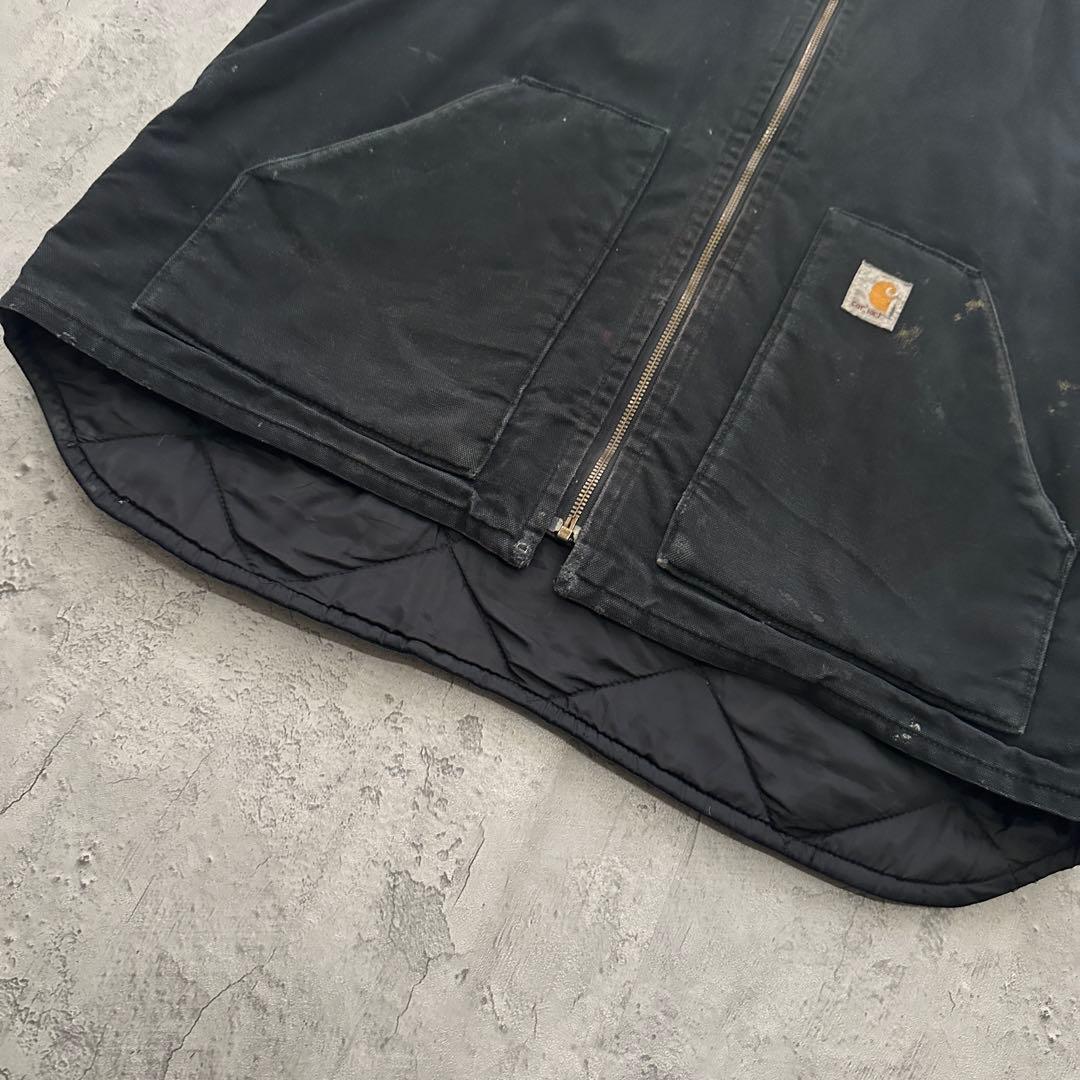【Carhartt】カーハート（XL）ダックベスト＊フェード＊BLK＊