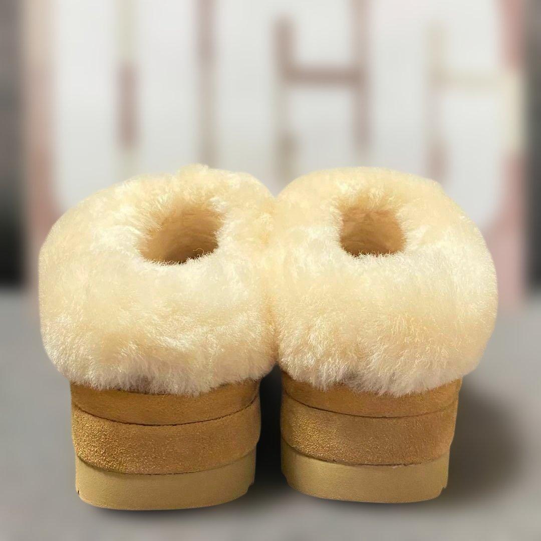 UGG ブラウン 厚底ムートンブーツ 24cm