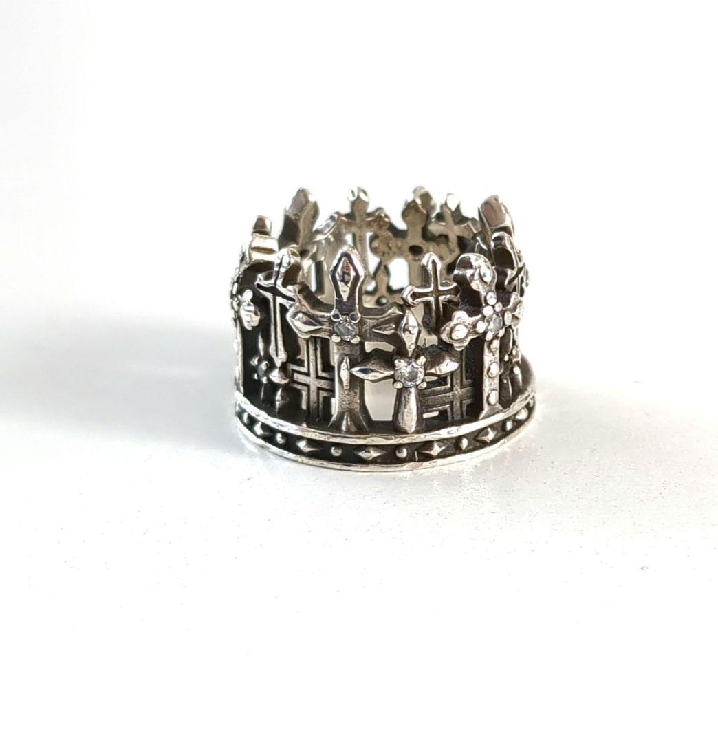 ジャスティンデイビス*リング 十字架 クロス 王冠/クラウン　モチーフ*5万円
