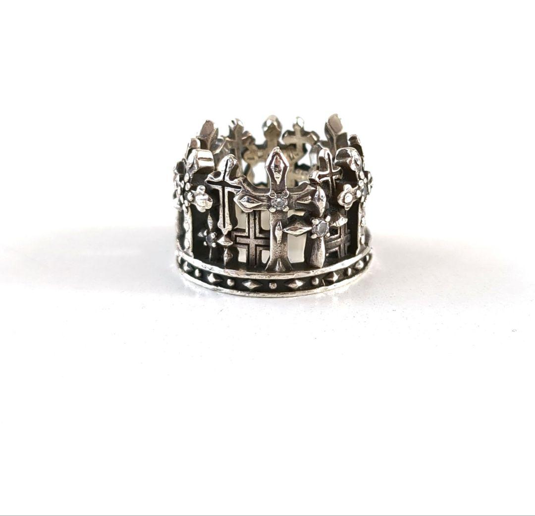 ジャスティンデイビス*リング 十字架 クロス 王冠/クラウン　モチーフ*5万円
