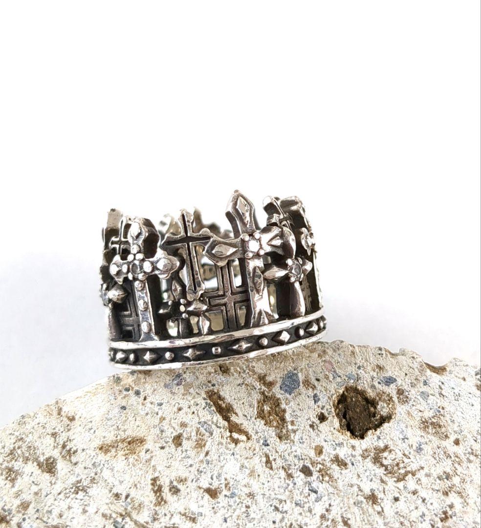 ジャスティンデイビス*リング 十字架 クロス 王冠/クラウン　モチーフ*5万円