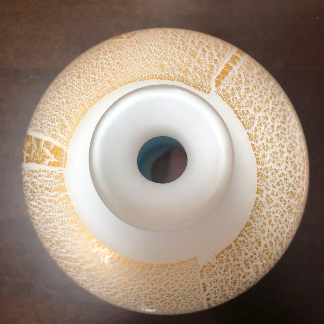 人間国宝作家　藤田恭平作品　手吹三彩花瓶