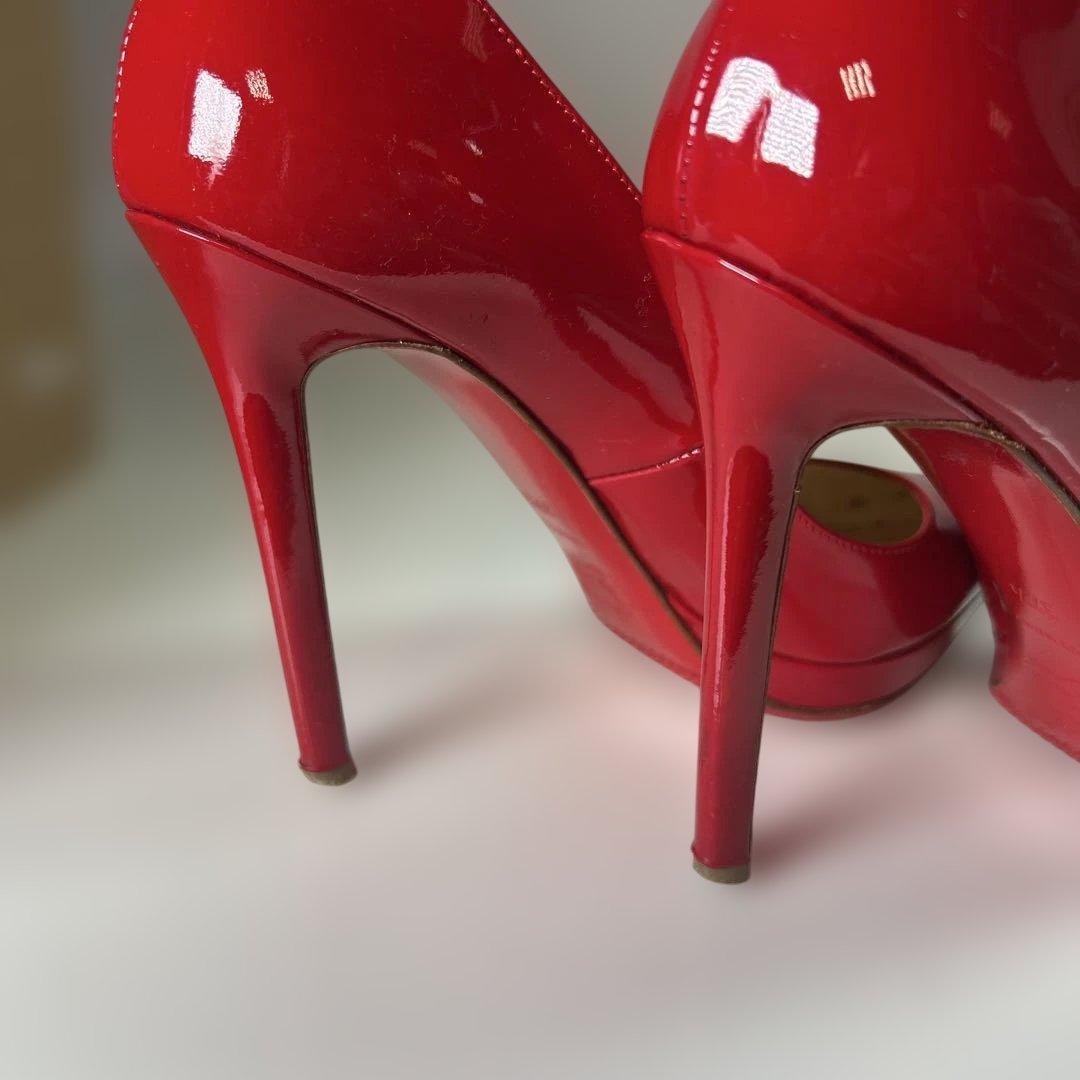【sk/8.22/20】Christian Louboutin レッドハイヒール