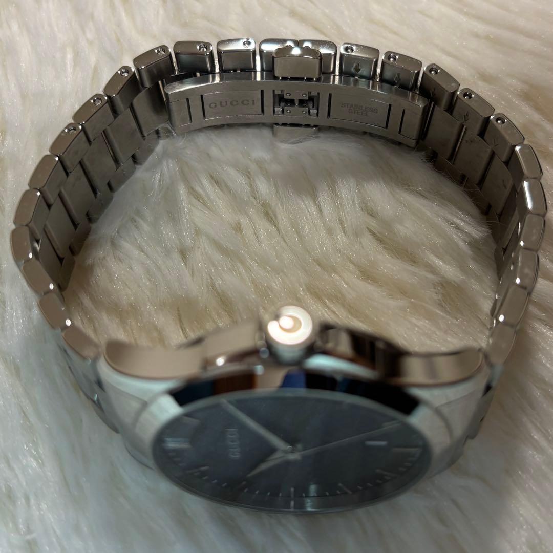 美品箱付 GUCCI Gタイムレス 126.4 デイト クォーツ メンズ 腕時計