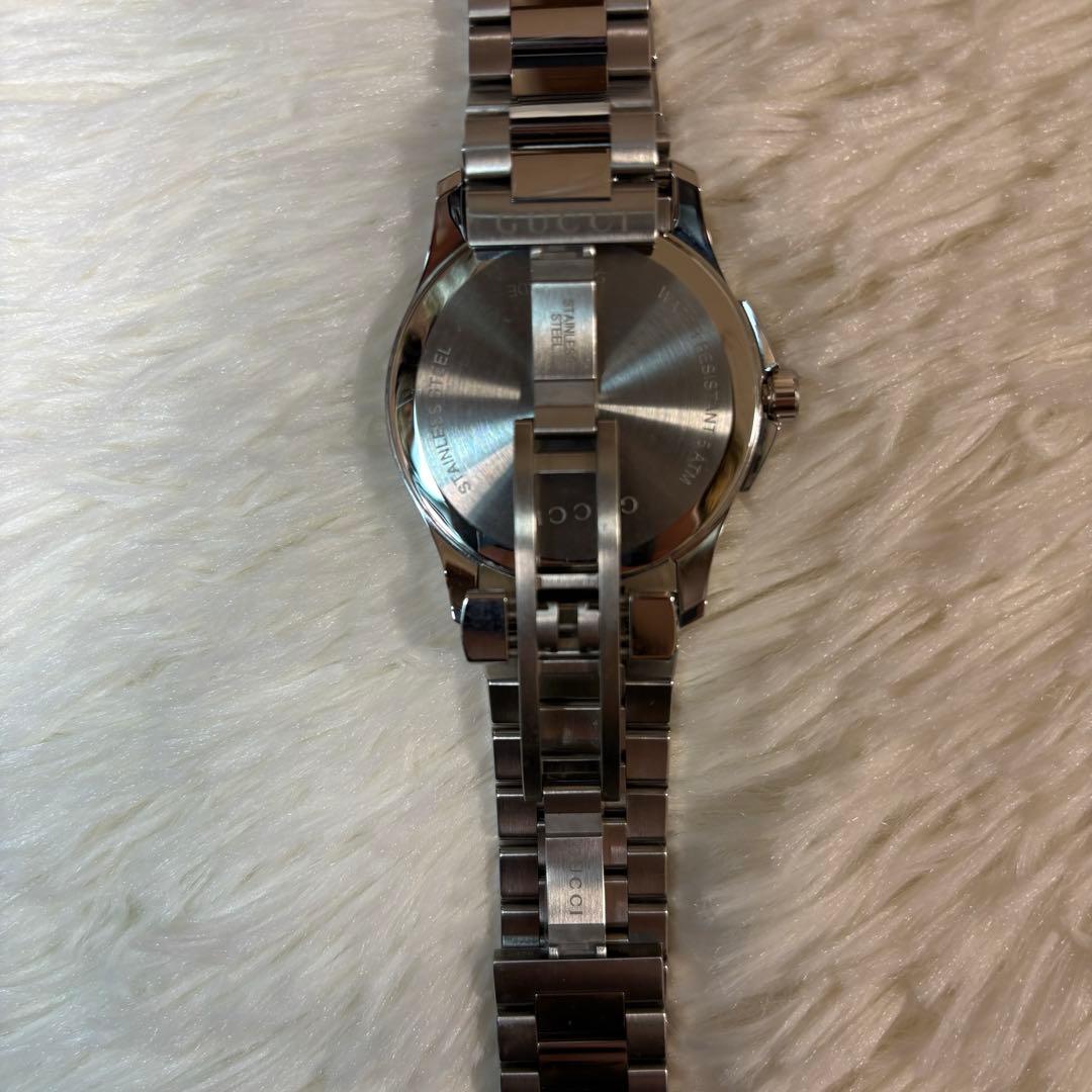 美品箱付 GUCCI Gタイムレス 126.4 デイト クォーツ メンズ 腕時計