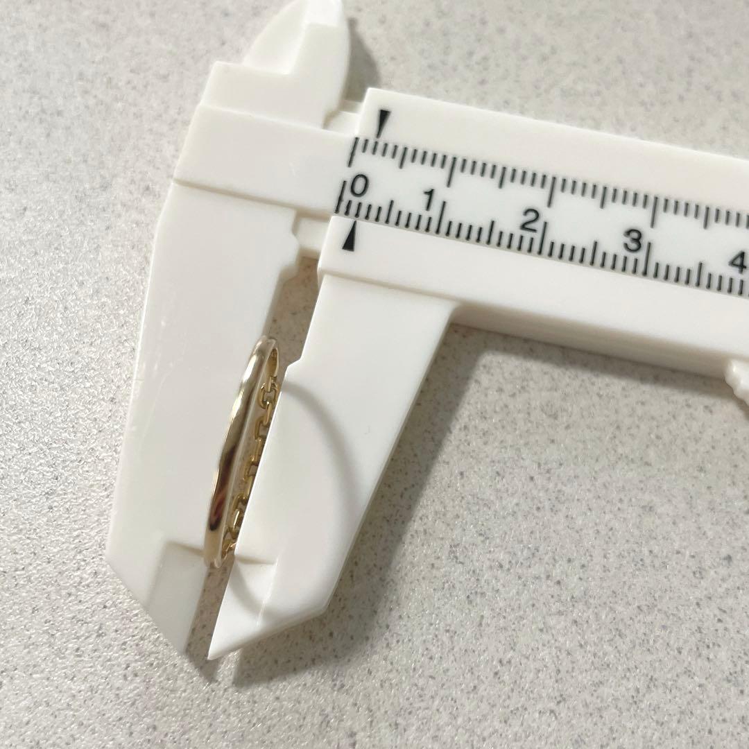 金*犀様 美品 K18 チェーンデザインリング