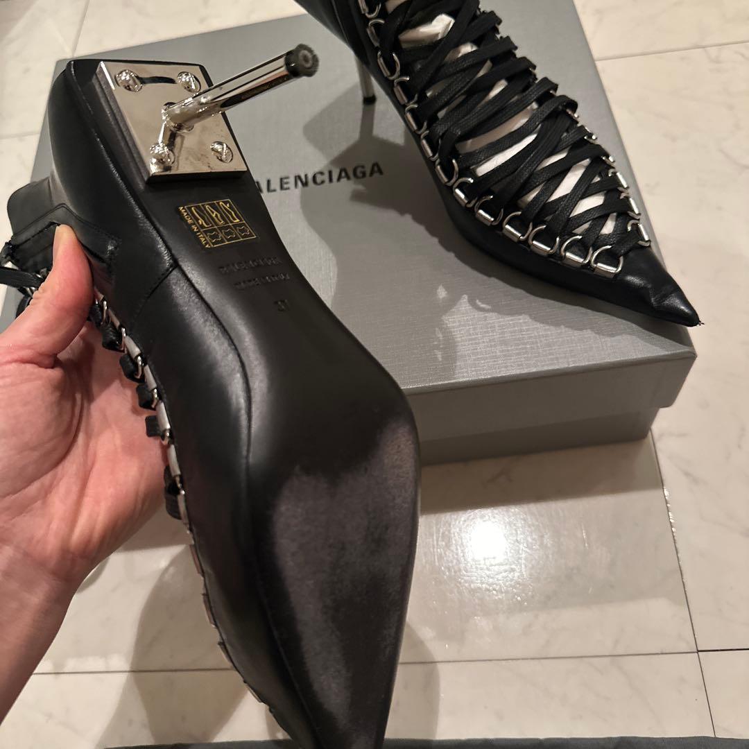 ビ*ズ様 バレンシアガ　レースアップシューズ