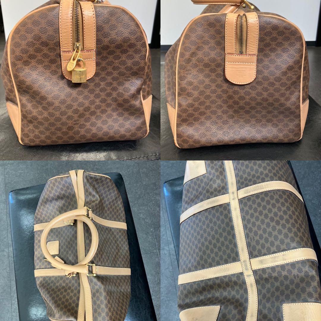 コージー！セリーヌ マカダム ボストンバッグ カデナ＆クロシェット付き