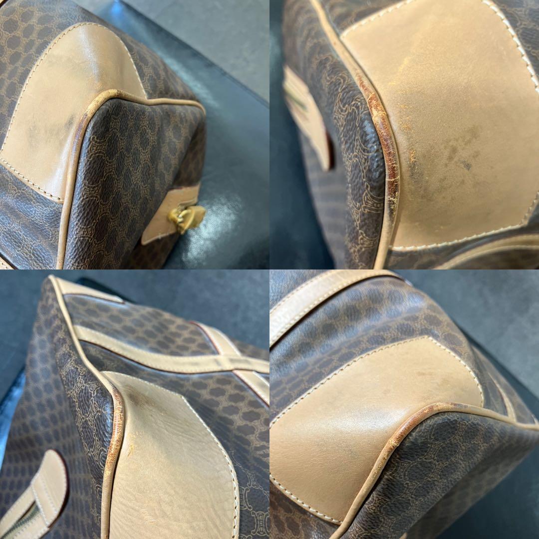 コージー！セリーヌ マカダム ボストンバッグ カデナ＆クロシェット付き