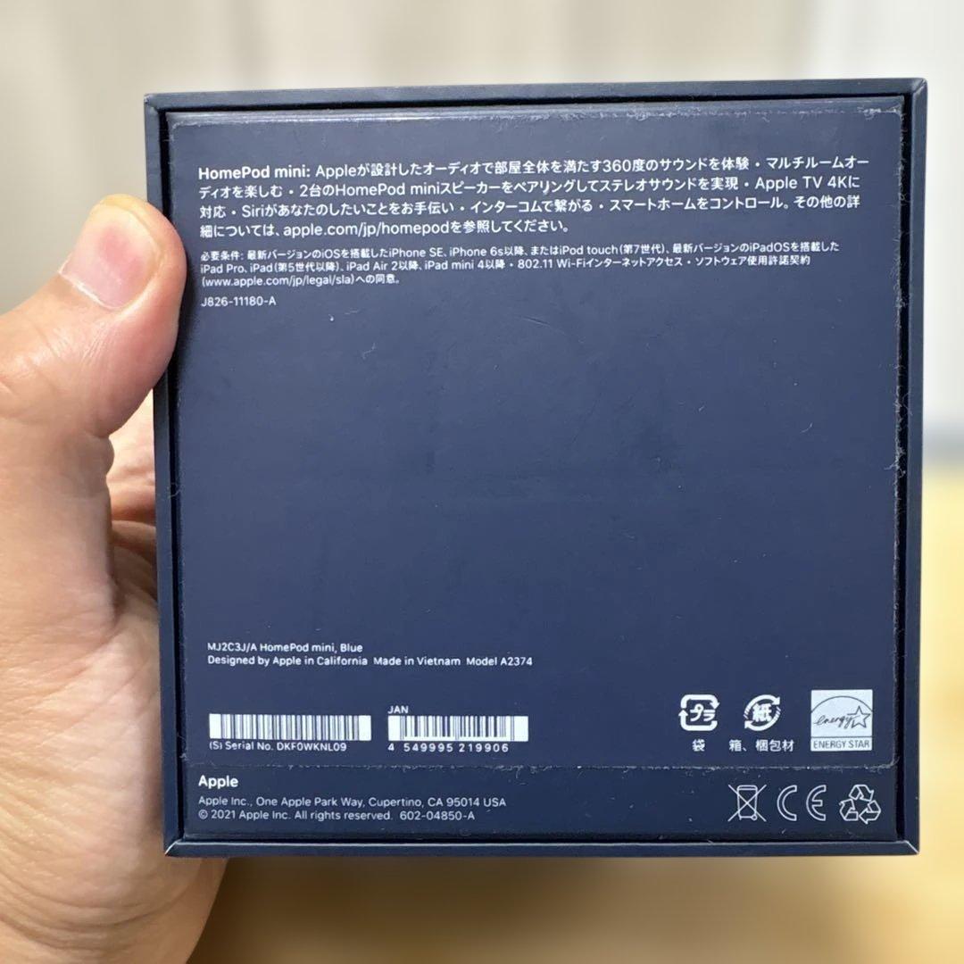 Apple Pod mini ブルー