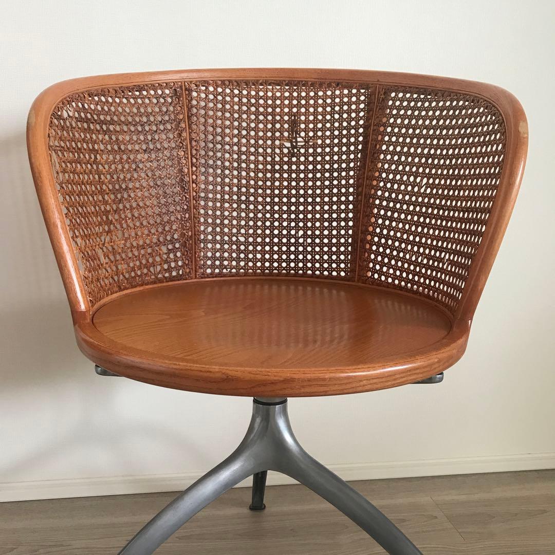 直接引取り限定✶ ウッドメッシュ回転椅子 2脚セット