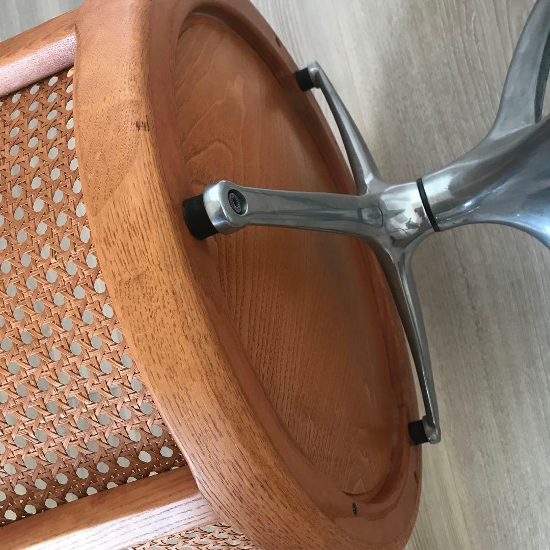 直接引取り限定✶ ウッドメッシュ回転椅子 2脚セット