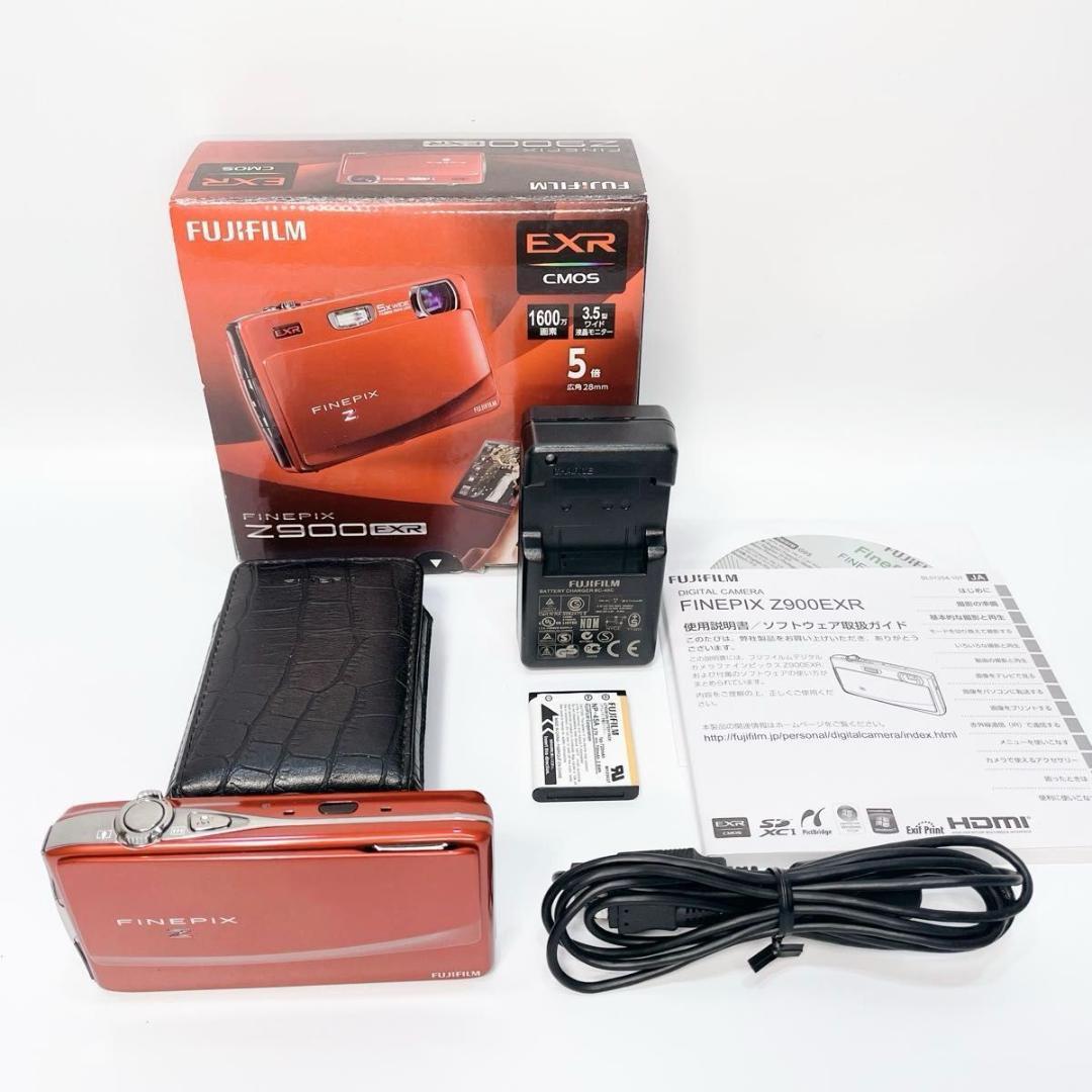 FUJIFILM FinePix Z900EXR レッド 赤 美品 箱 ケース付