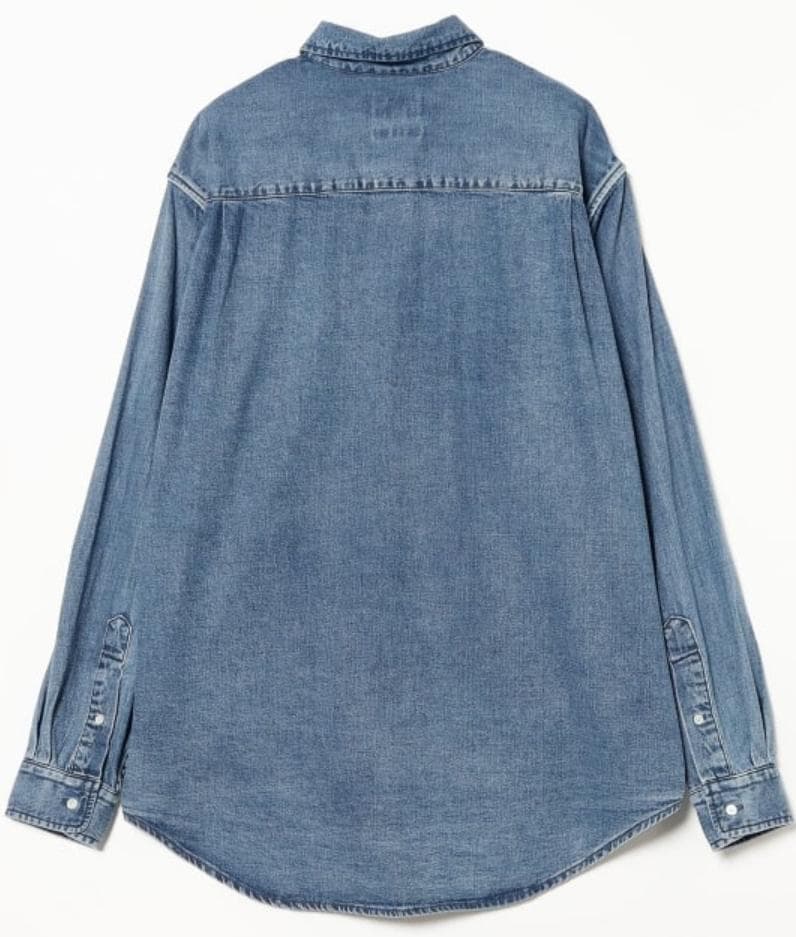 メンズ デニム ボタンダウンシャツ