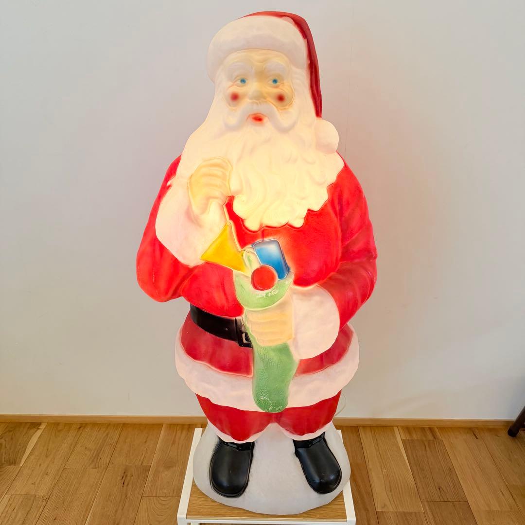 サンタクロース 電灯 ライト 装飾 100cm トラディショナル 置物 米国製