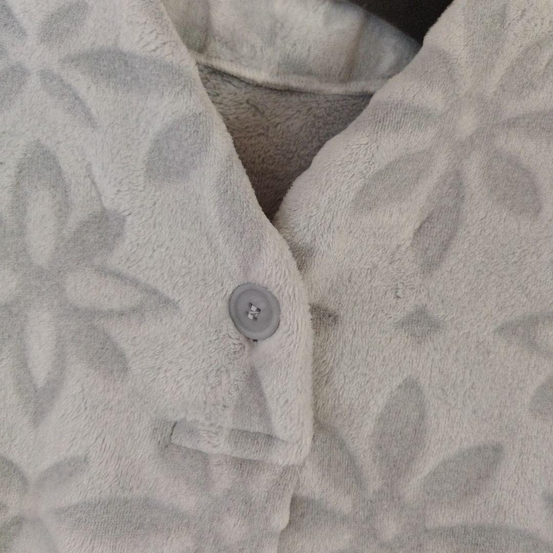 キッドブルー　長袖フリースパジャマ　ワンピース