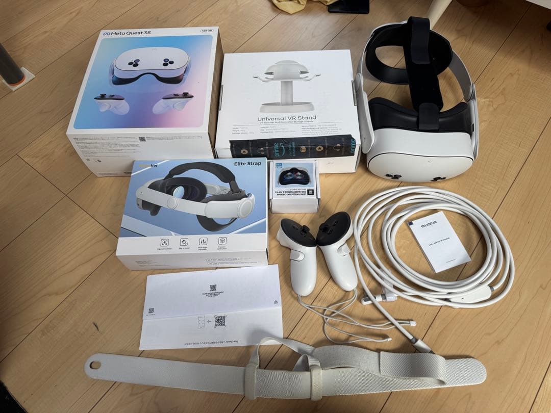 【付属品多】 Quest 3S 128GB VRヘッドセット使用約11回