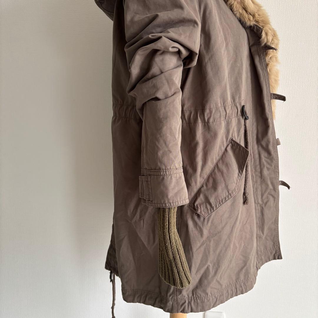 00’s 森ガール フェアリーグランジ ラビットファーモッズコート 平成ギャル