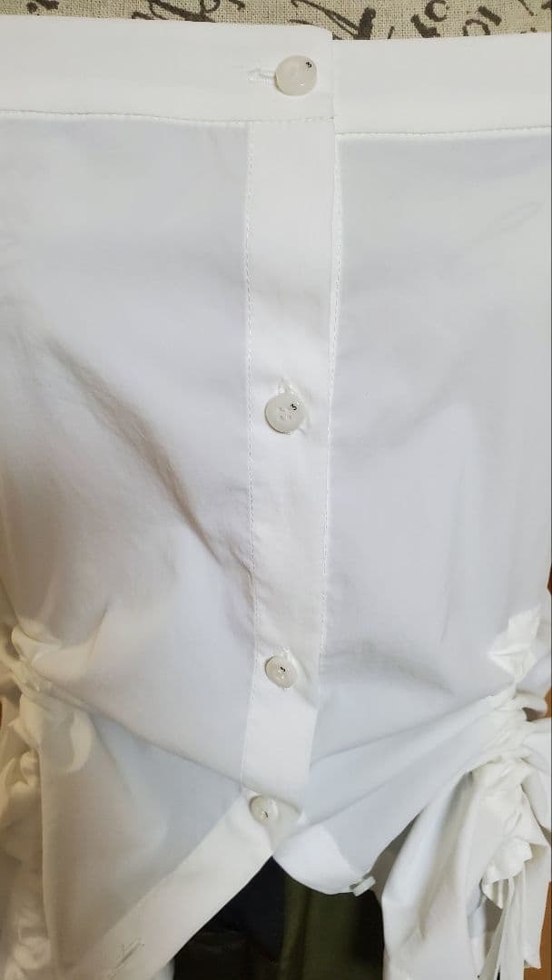 【un3d】アンスリードヘムギャザーシャツキャミソール