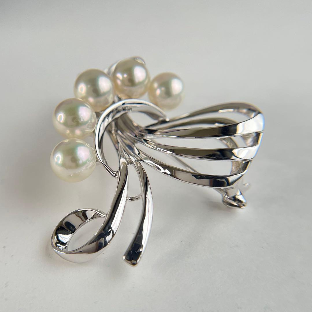 【買取店】美品 MIKIMOTO ブローチ 本真珠 銀製 Silver