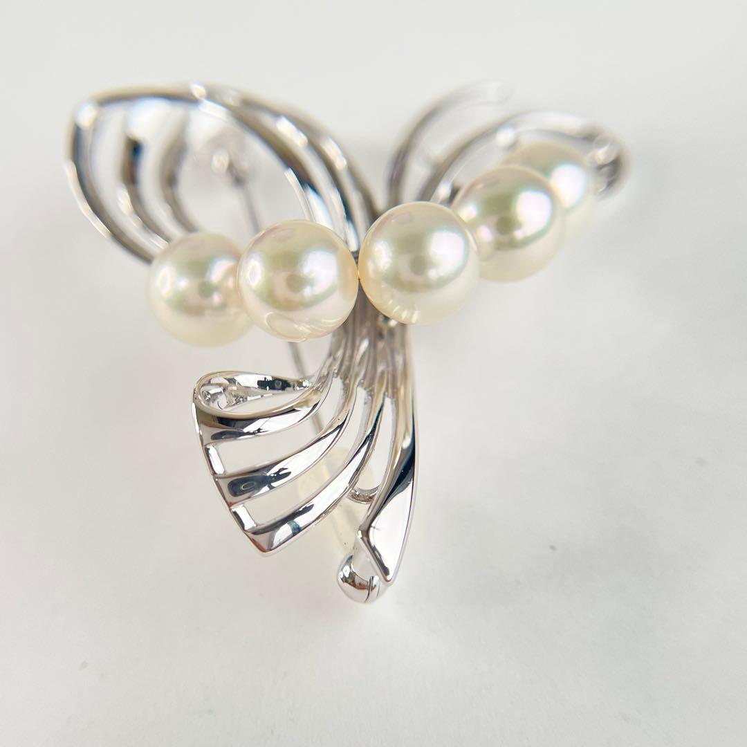 【買取店】美品 MIKIMOTO ブローチ 本真珠 銀製 Silver