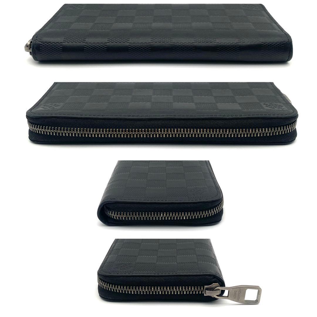 ルイヴィトン ダミエ アンフィニ ジッピーウォレット ヴェルティカル 長財布 黒