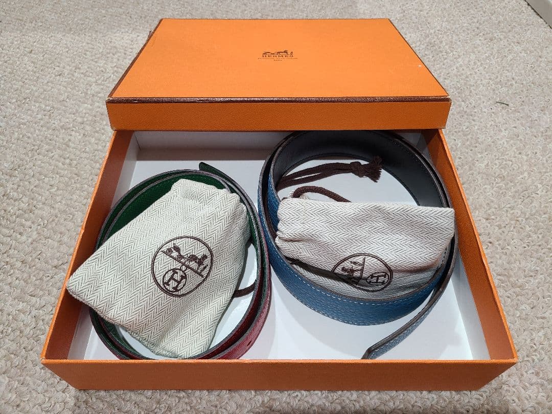 HERMES H型バックル ベルト 2本セット