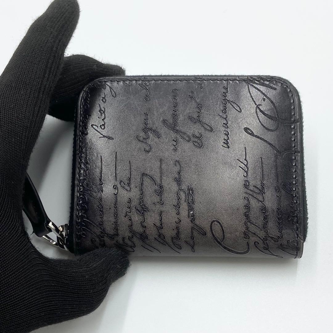 極美品　ベルルッティ　ワパ　ケース　カリグラフィー　レザー　ブラック