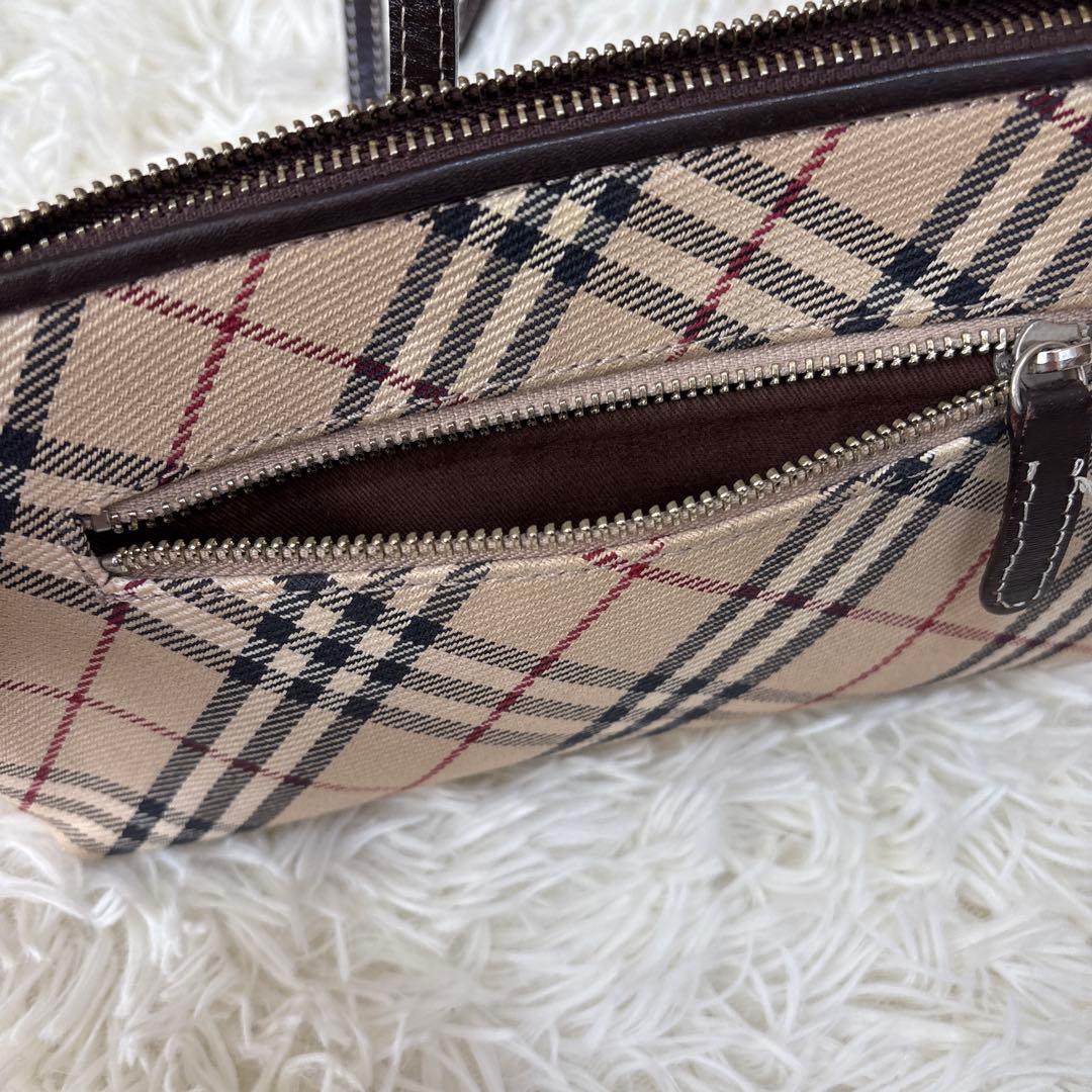 バーバリー ブルーレーベル ショルダーバッグ ノバチェック ポーチ 2way
