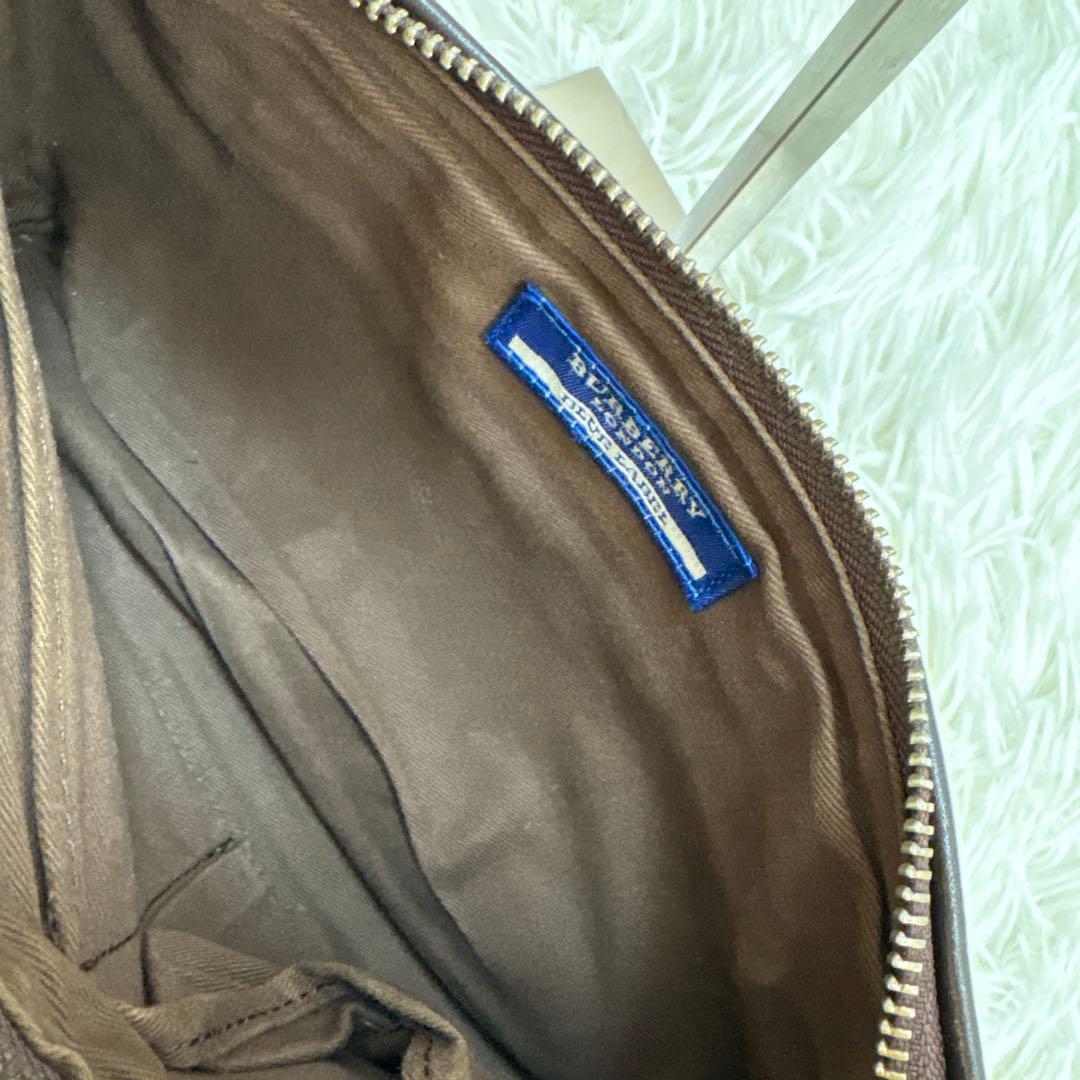 バーバリー ブルーレーベル ショルダーバッグ ノバチェック ポーチ 2way