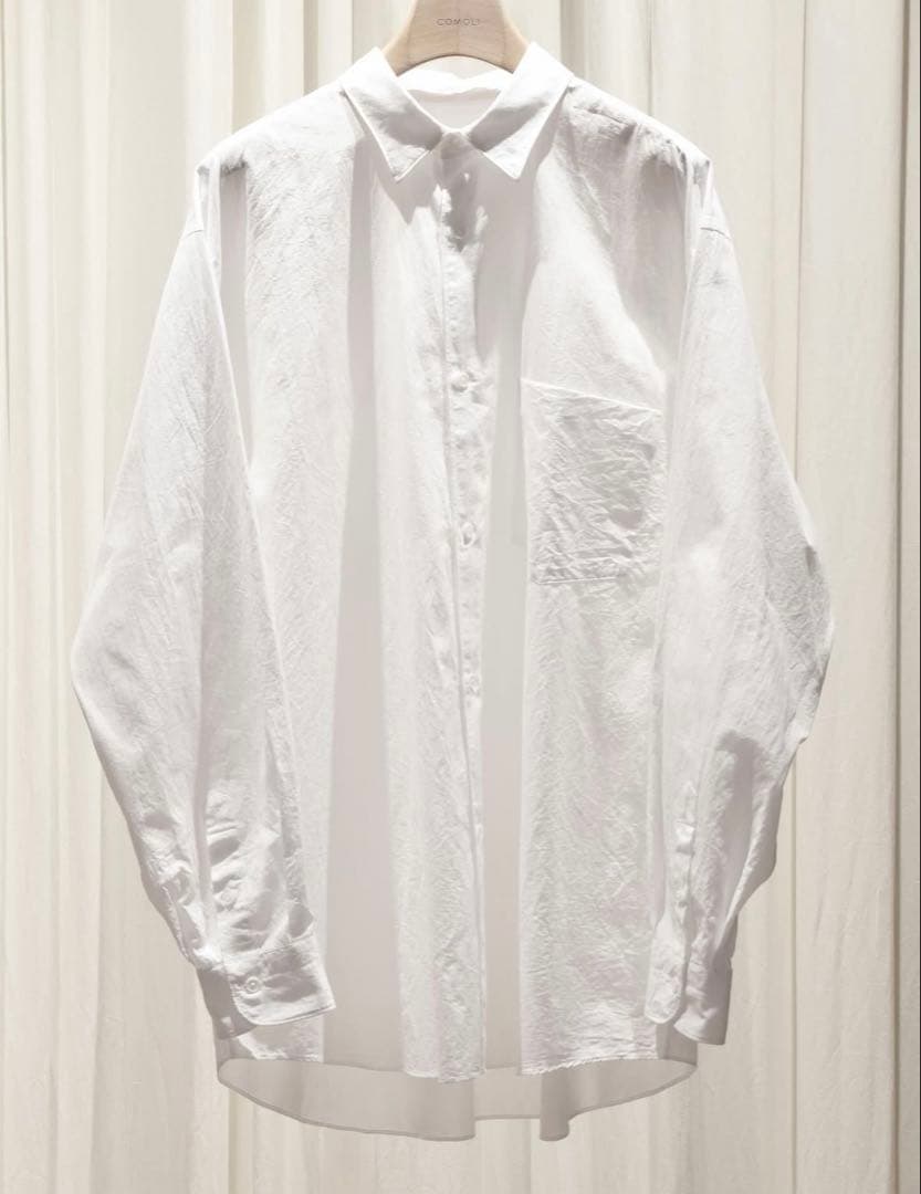COMOLI 25AW コモリシャツ 白 3 新品