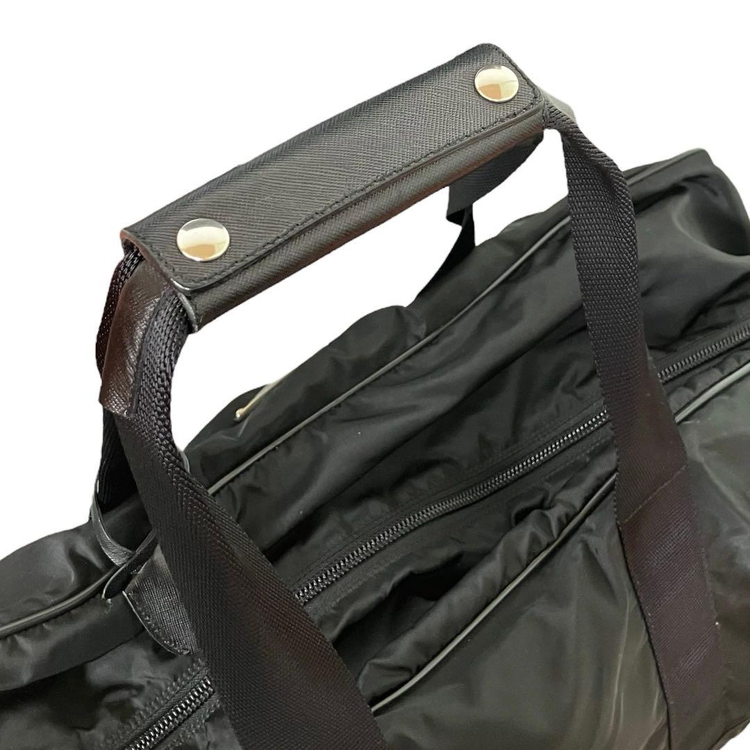 PRADA ボストンバッグ ナイロン 三角ロゴ