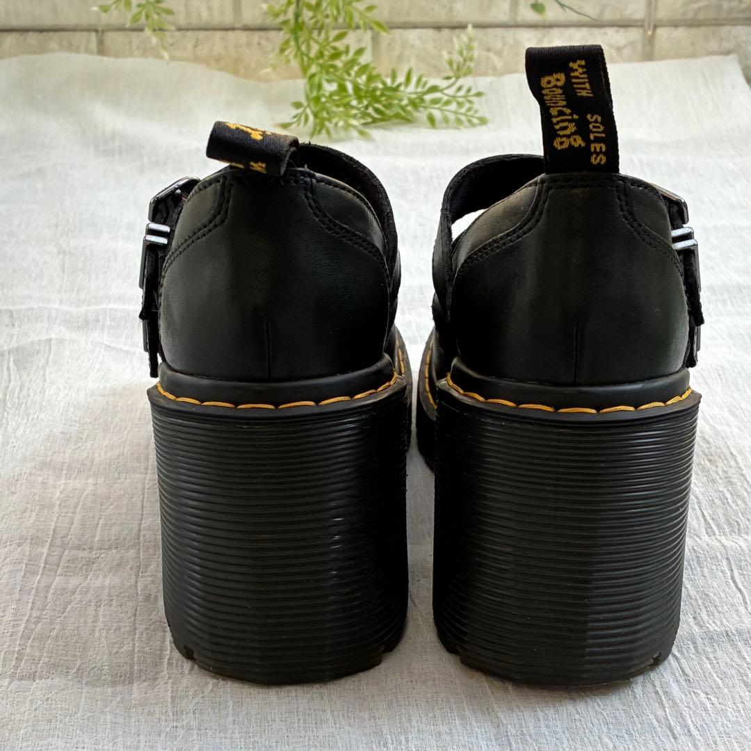 【美品】ドクターマーチン メリージェーンシューズ チャンキーヒール UK4 黒