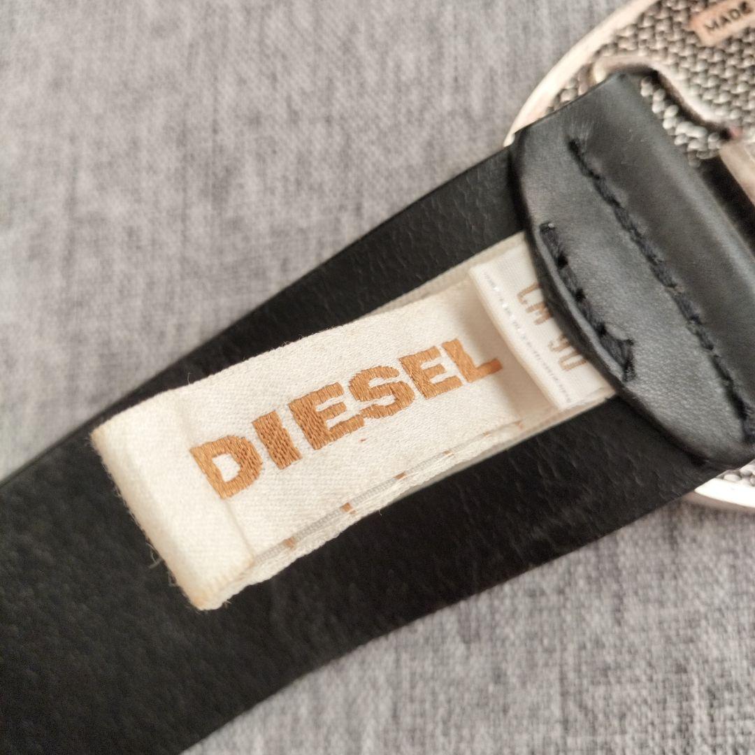 DIESEL◉レザーベルト　バックル　メンズ
