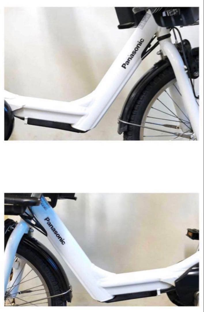 1年保証 パナソニック　ギュット　20インチ　子供乗せ　白色　電動アシスト自転車