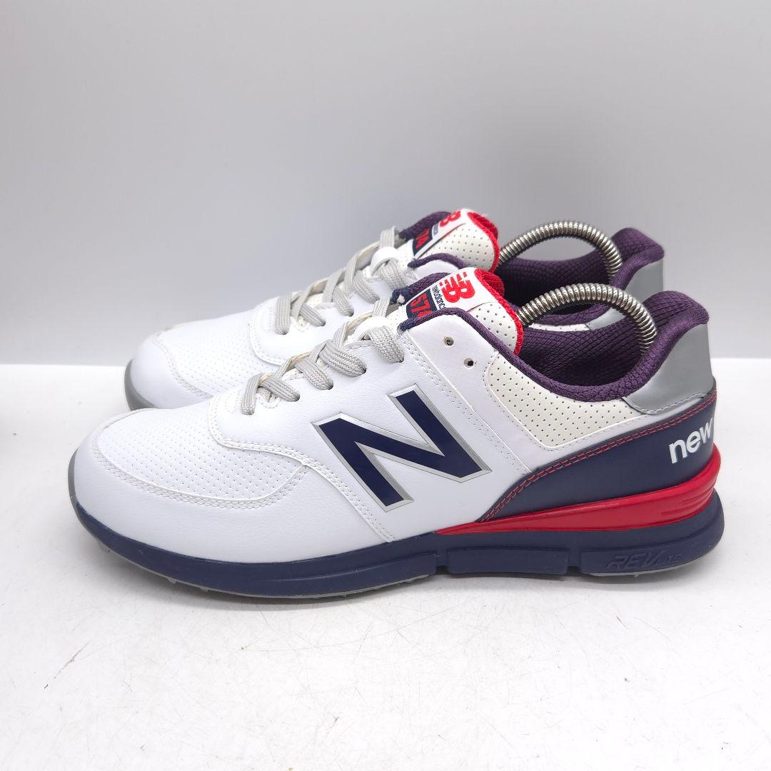 美品 new balance ニューバランス ゴルフシューズ スニーカー