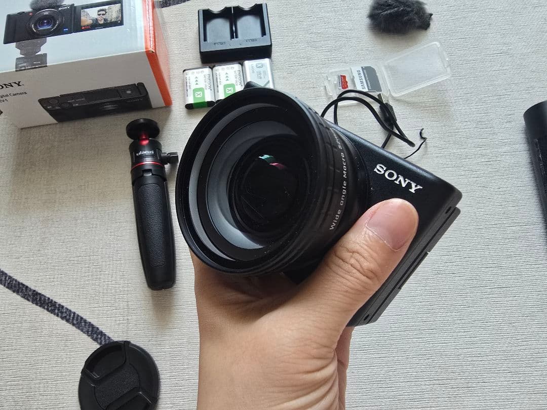 SONY zv-1カメラセット gp-vpt2bt含む