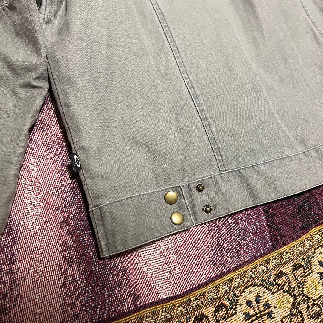 【即購入可】90s赤タグオークリーコットンシングルライダースダック地ギミック多数