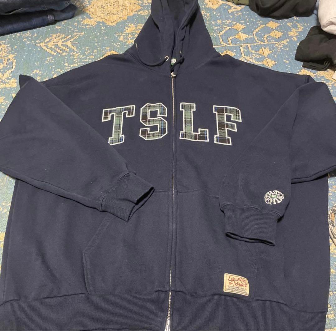 THINK LIKE A TSLF パーカー ネイビー