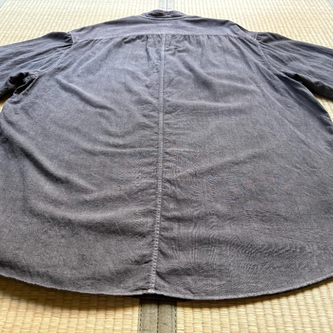 【美品】MITTAN カディクルタシャツ 松煙(濃) サイズ3