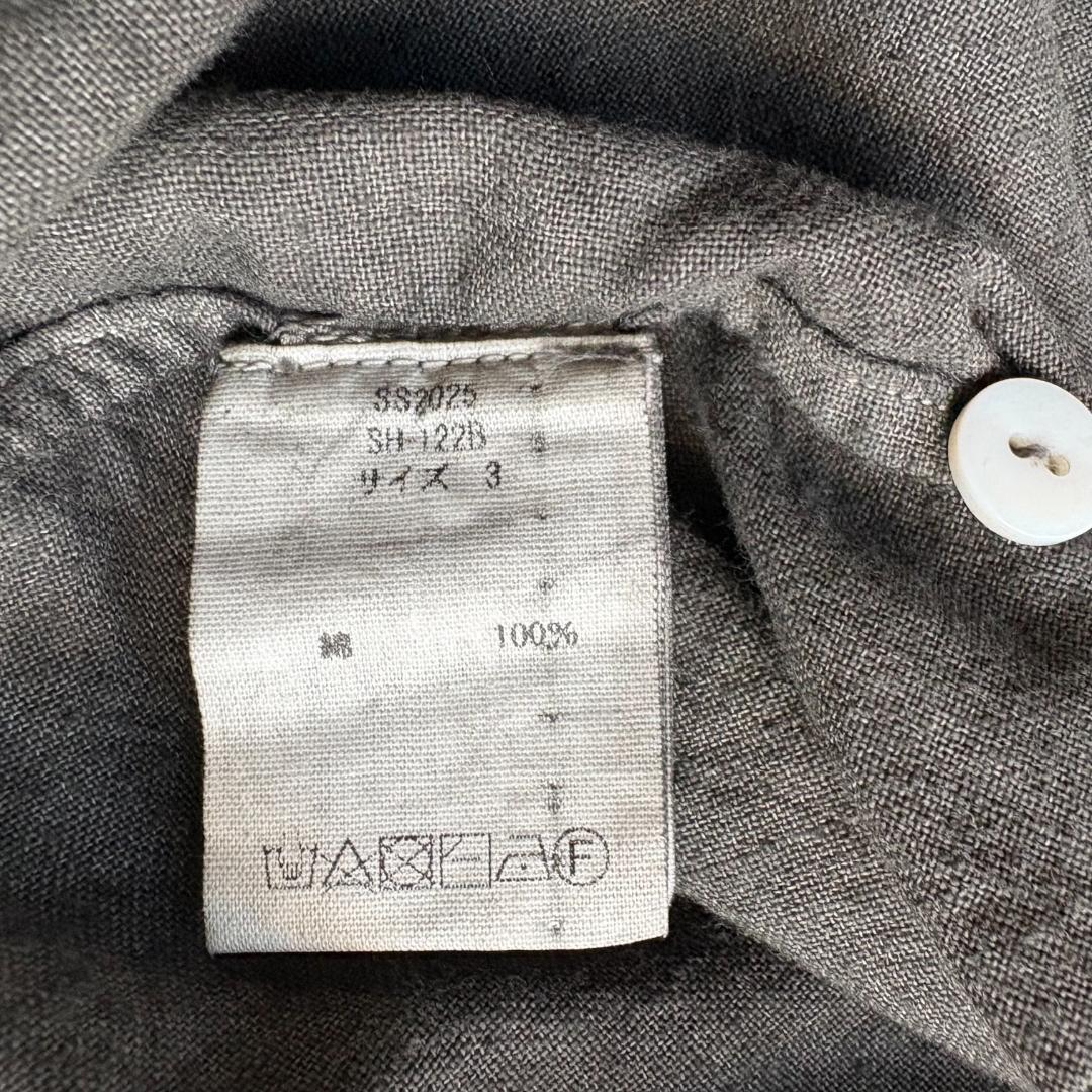 【美品】MITTAN カディクルタシャツ 松煙(濃) サイズ3