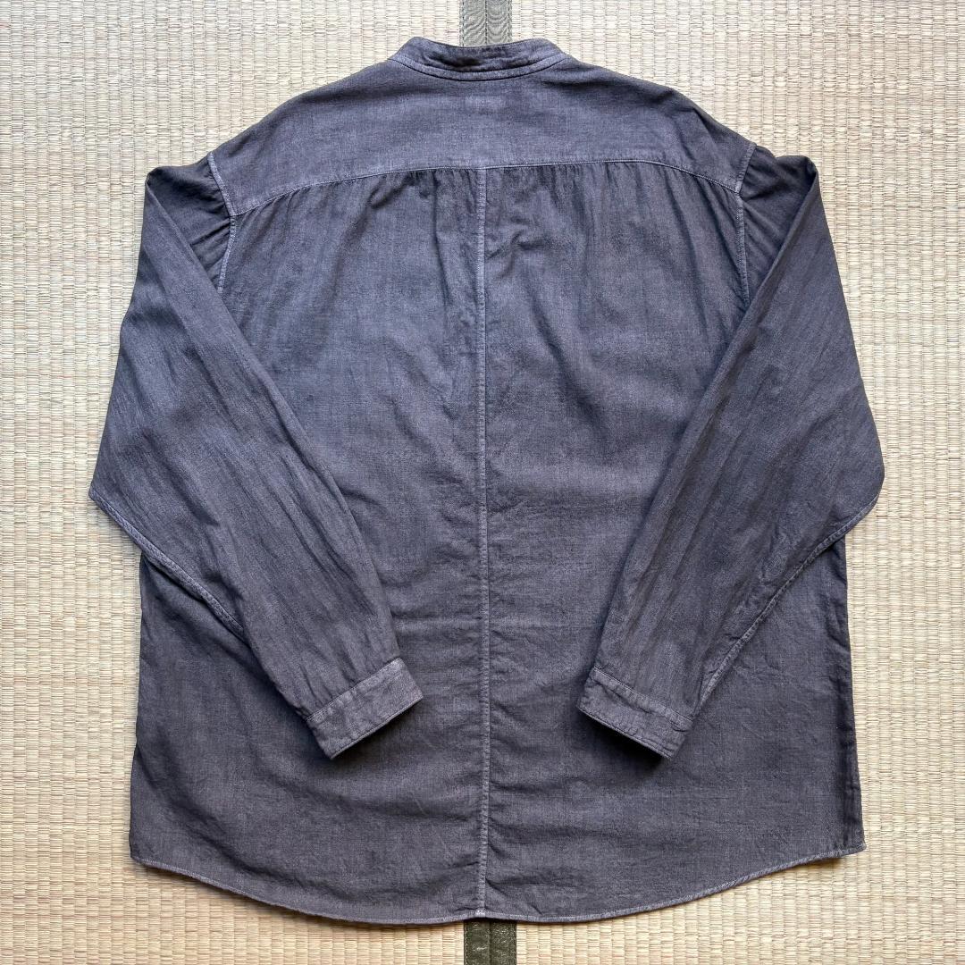 【美品】MITTAN カディクルタシャツ 松煙(濃) サイズ3