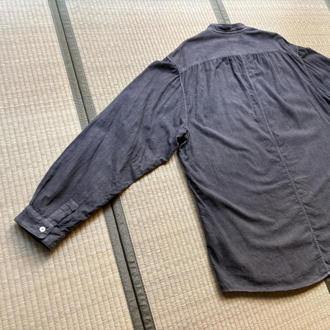 【美品】MITTAN カディクルタシャツ 松煙(濃) サイズ3