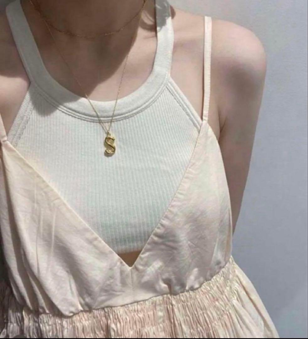 crinkle crinkle crinkle ピンク キャミソール　ブラウス